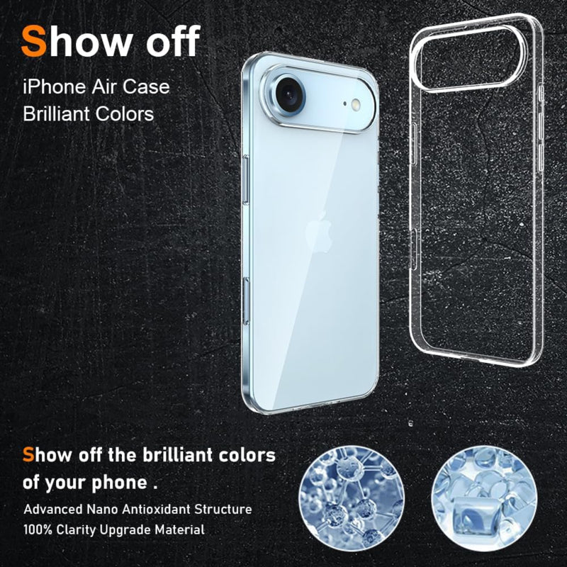 Transparant TPU telefoonhoesje voor iPhone Air met camerabescherming