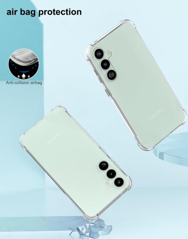 Transparant TPU telefoonhoesje met Air Cushion voor Samsung Galaxy S24 FE