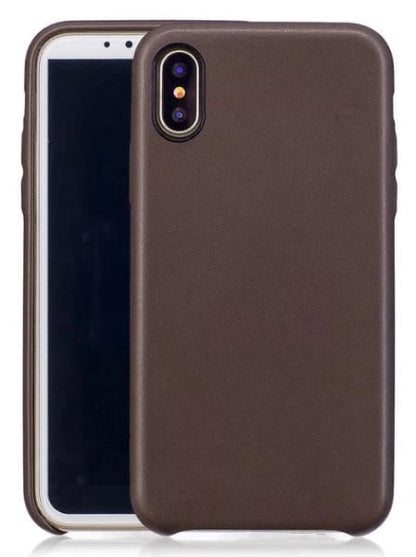 Leren back cover telefoonhoesje voor iPhone Xr