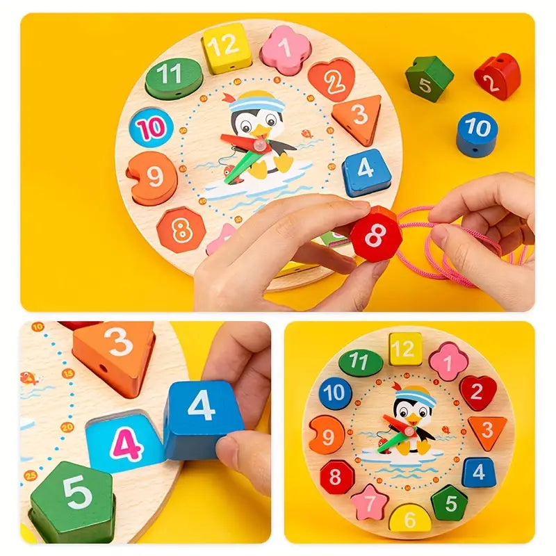 Montessori 5-in-1 houten speelset voor motoriek