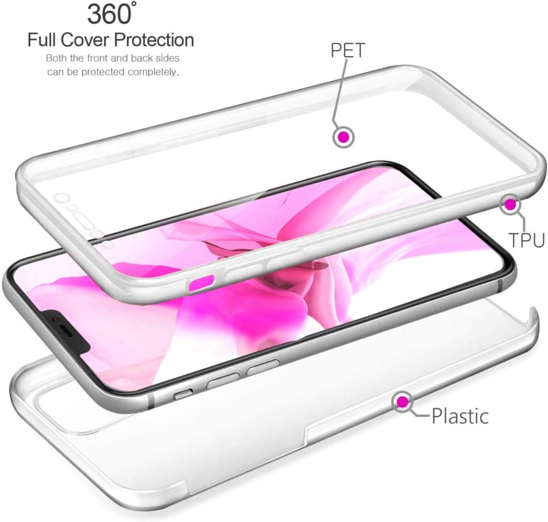 Transparant hybride telefoonhoesje voor iPhone 13 Pro Max