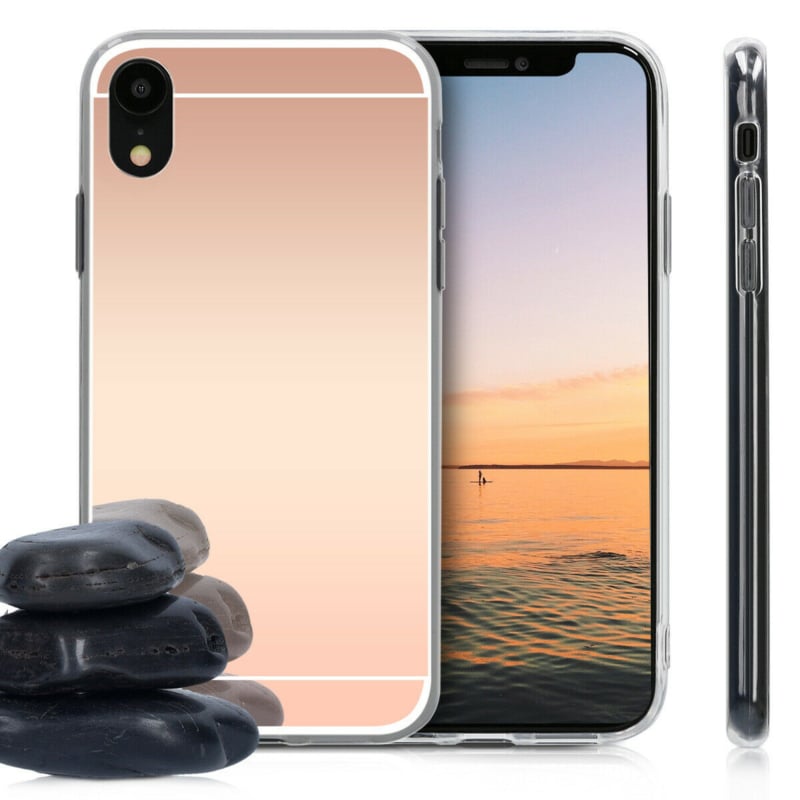 TPU spiegelhoesje voor iPhone Xr met glanzende achterkant