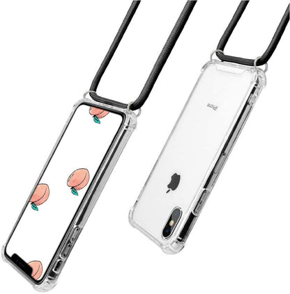 Transparant TPU Telefoonhoesje met Koord voor iPhone X / Xs | 46916062