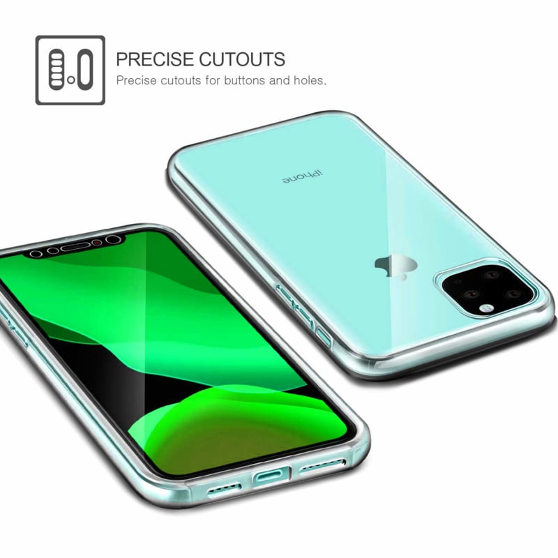 Transparant 360 graden telefoonhoesje voor iPhone 11 Pro Max