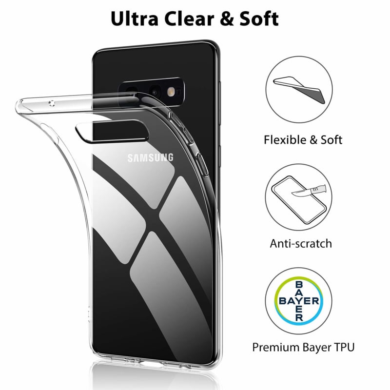 Transparant TPU telefoonhoesje voor Galaxy S10E