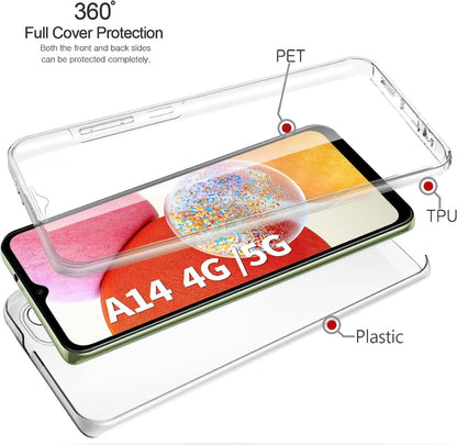 Transparant 360 Graden Telefoonhoesje voor Samsung Galaxy A14