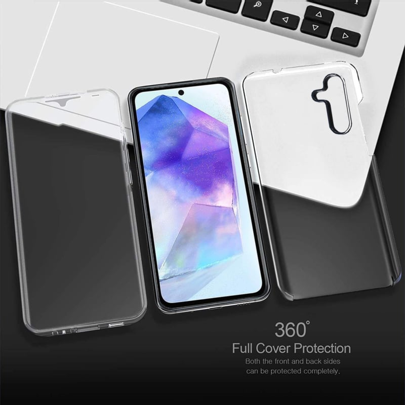 Transparant 360 Graden Hoesje voor Samsung Galaxy A55 5G