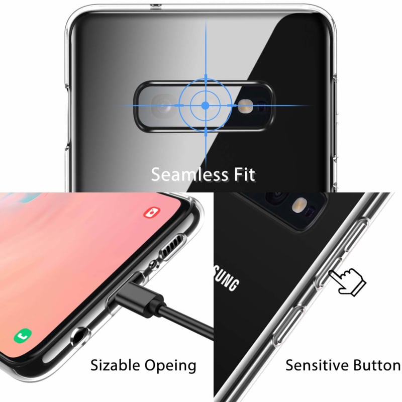 Transparant TPU telefoonhoesje voor Galaxy S10E