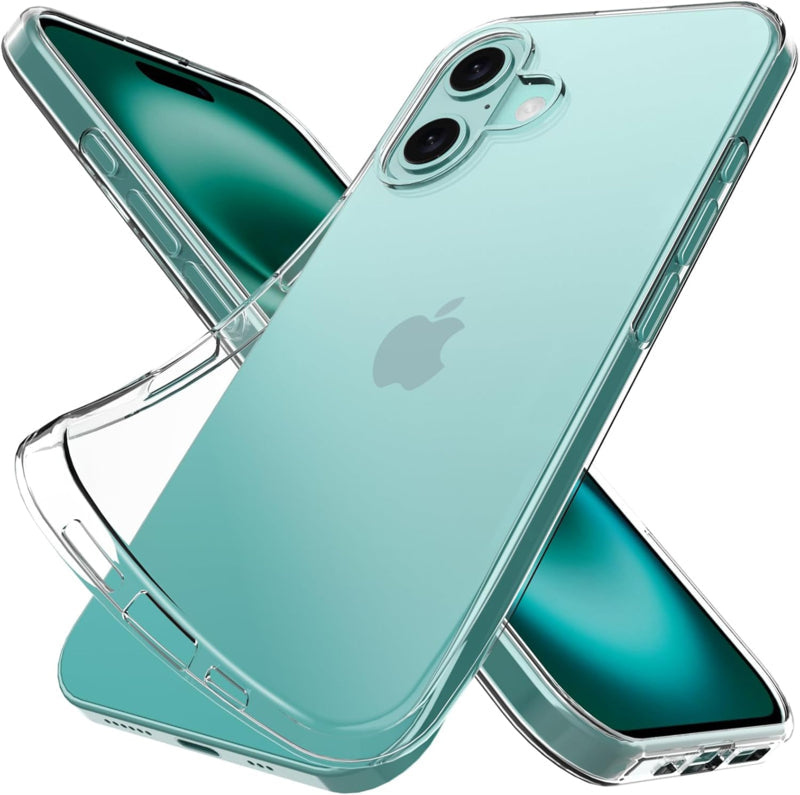 Transparant TPU telefoonhoesje voor iPhone 16 Plus