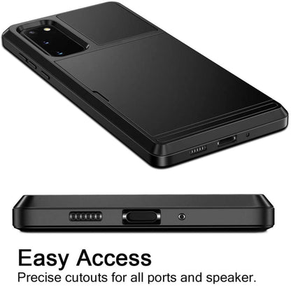 Slide Armor telefoonhoesje voor Galaxy S20 met pashouder