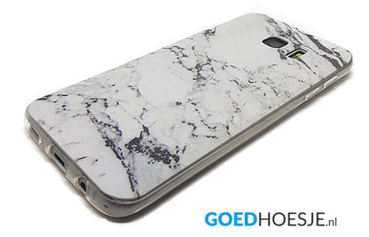 Flexibel TPU hoesje voor Galaxy S7 Edge met marmerprint