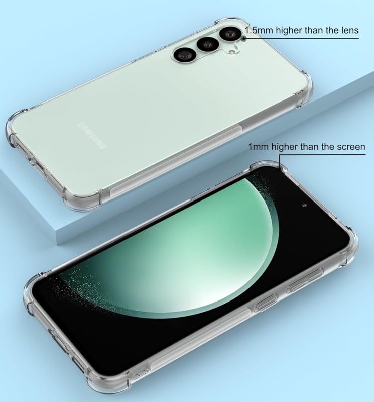 Transparant TPU telefoonhoesje met Air Cushion voor Samsung Galaxy S24 FE