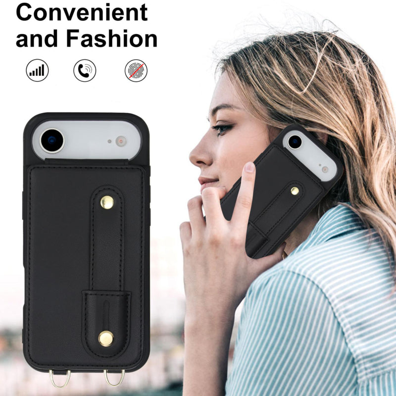 Telefoonhoesje met pasjeshouder en draagkoord voor iPhone Air