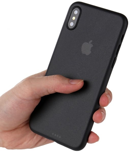 iPhone Xs Max Soft Plastic Matte Hoesje / / Wit / Rood