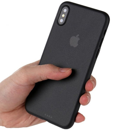 iPhone Xs Max Soft Plastic Matte Hoesje / / Wit / Rood