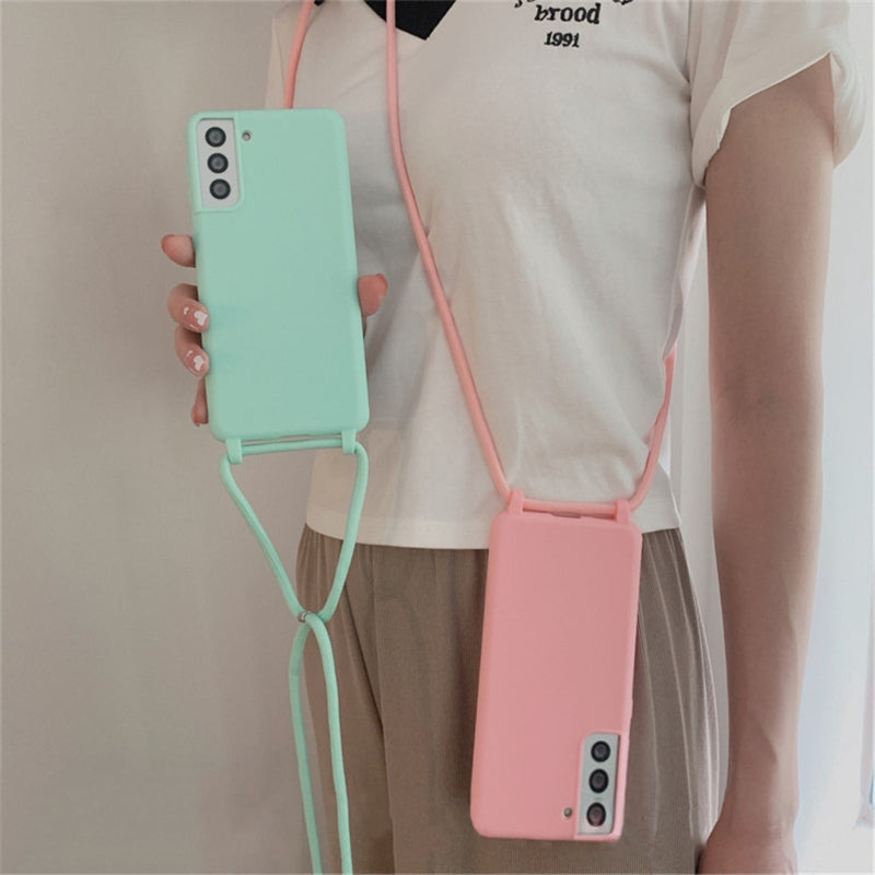 Galaxy Note 10 Plus TPU Hoesje met Koord Mint