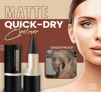 Matte sneldrogende eyeliner met lippenstiftvormig ontwerp