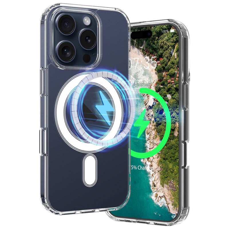 Transparant telefoonhoesje met MagSafe voor iPhone 16 Pro Max
