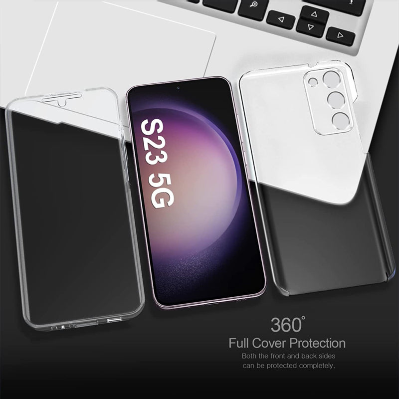 Transparant 360 graden telefoonhoesje voor Samsung Galaxy S23