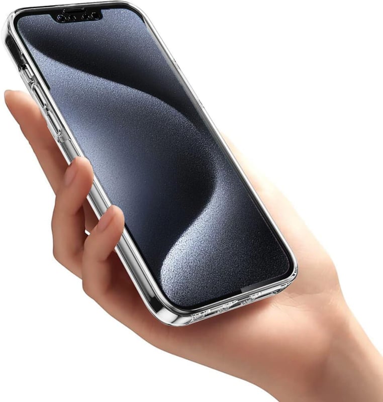 Transparant hybride telefoonhoesje met 360 graden bescherming