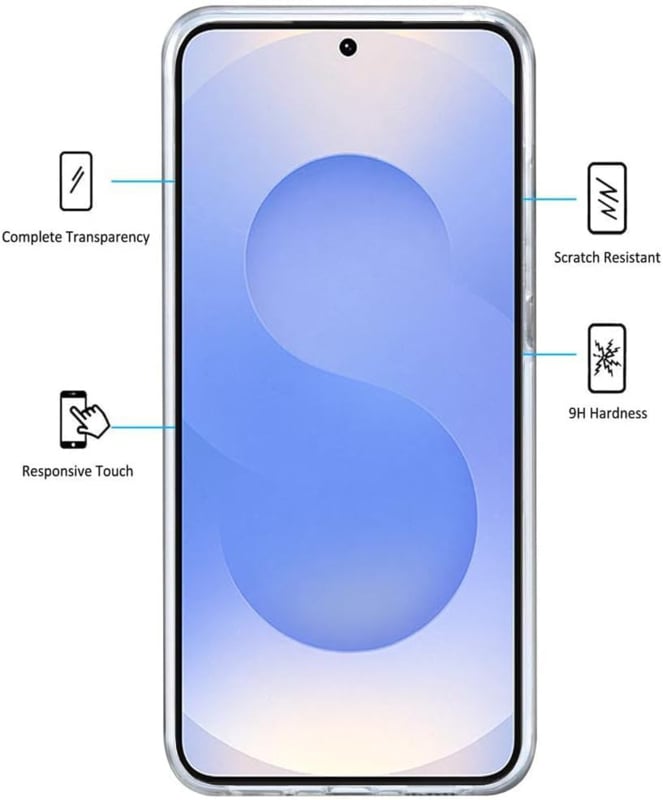 Transparant 360 graden telefoonhoesje voor Galaxy S25