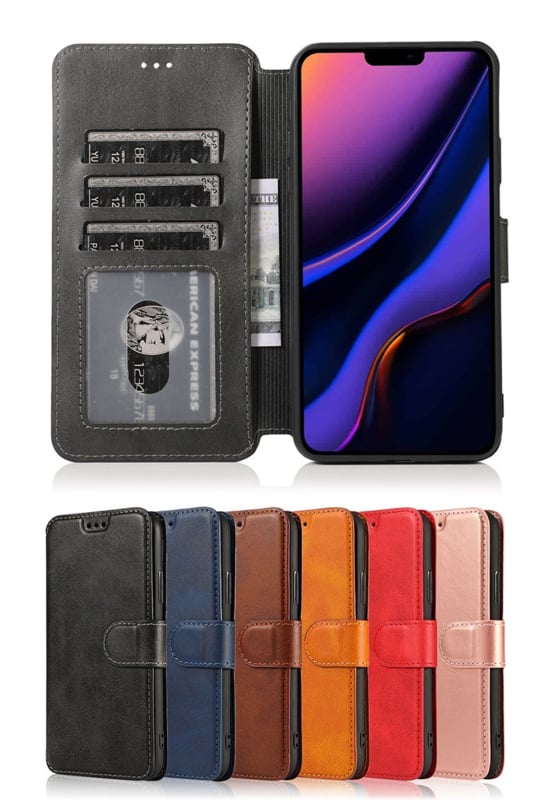 Luxe PU-leren wallet bookcase voor iPhone 12 Pro Max