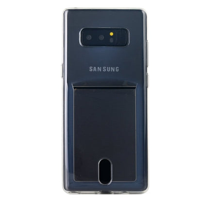 Transparant TPU telefoonhoesje met pasjesvakje voor Galaxy Note 8