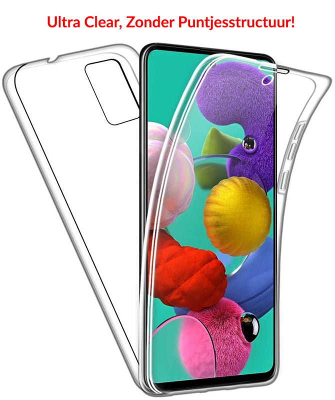 Transparant hybride telefoonhoesje met 360 graden bescherming