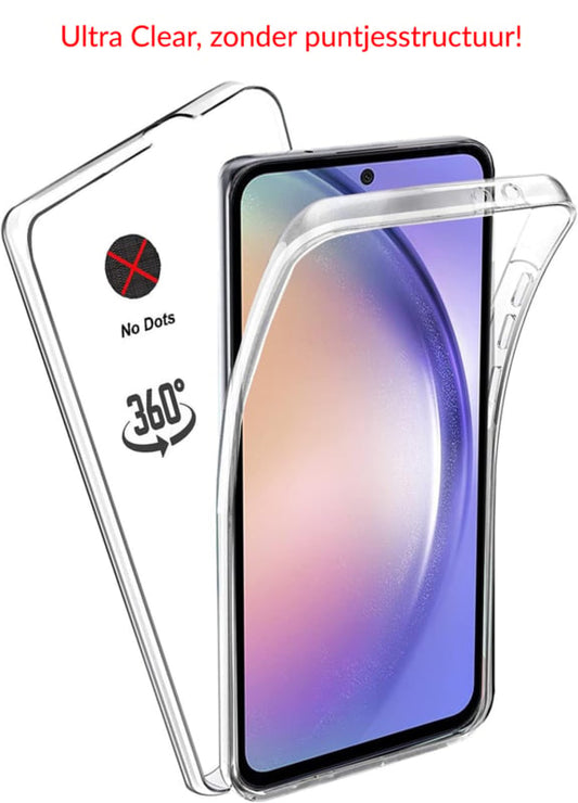 Transparant hybride telefoonhoesje met 360 graden bescherming