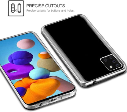 Transparant 360 graden telefoonhoesje voor Samsung Galaxy A21s