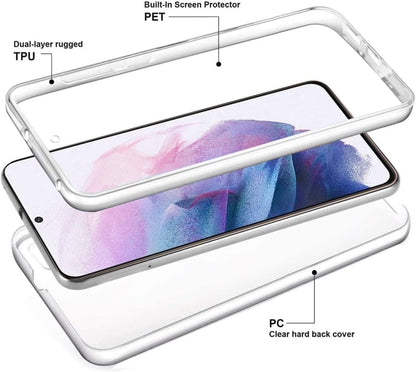 Transparant 360 graden telefoonhoesje voor Galaxy S21 Plus