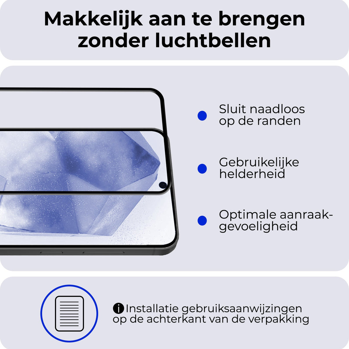 Full Screen Screenprotector van Gehard Glas voor Samsung Galaxy A55