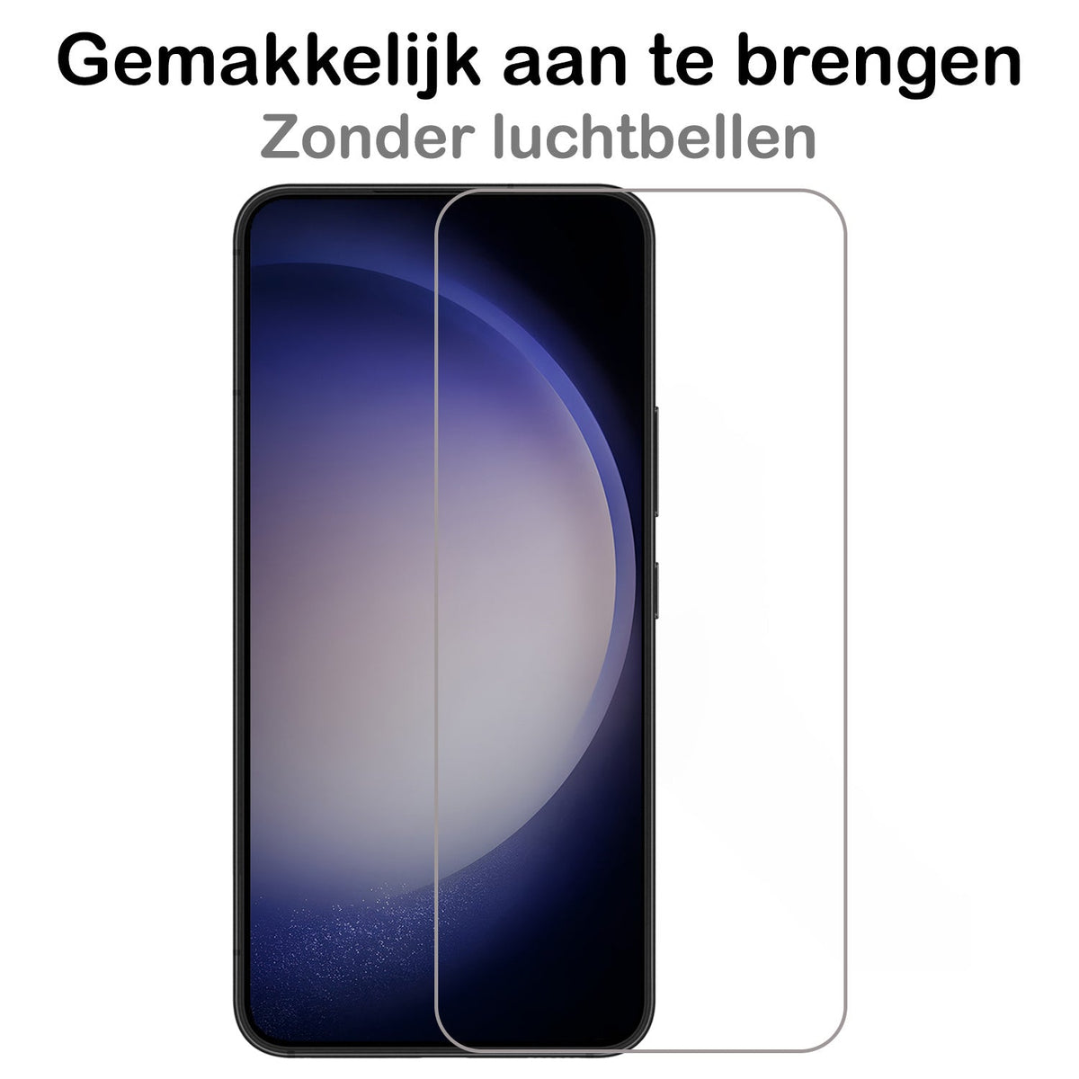 Screenprotector van gehard glas met volledige dekking voor Samsung S23