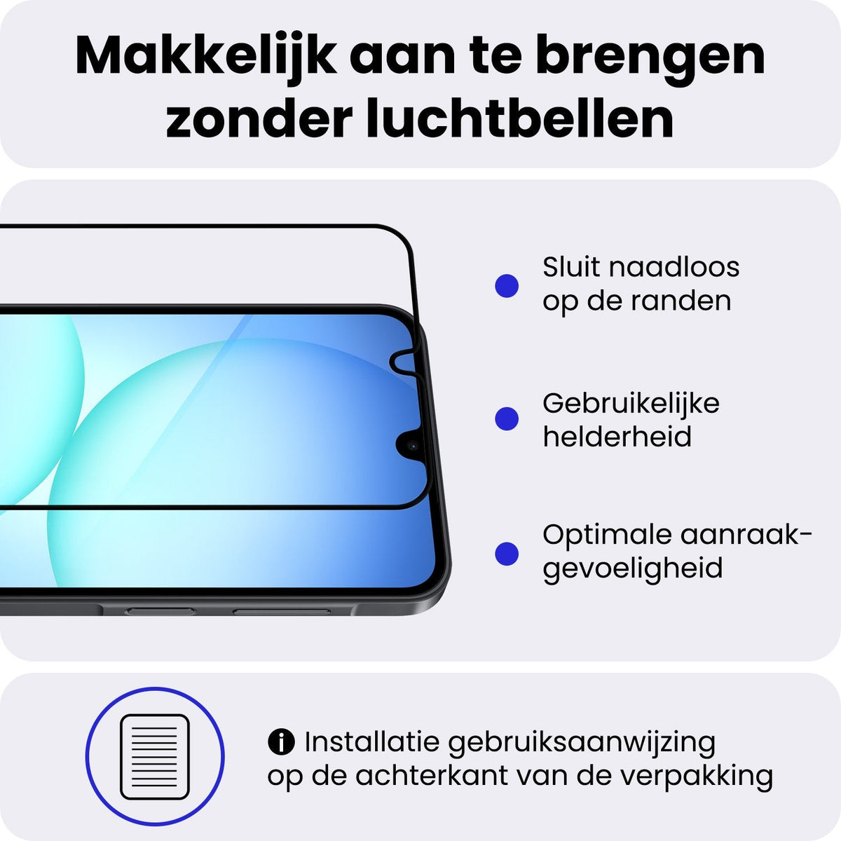 Screenprotector van Gehard Glas met Volledige Schermdekking