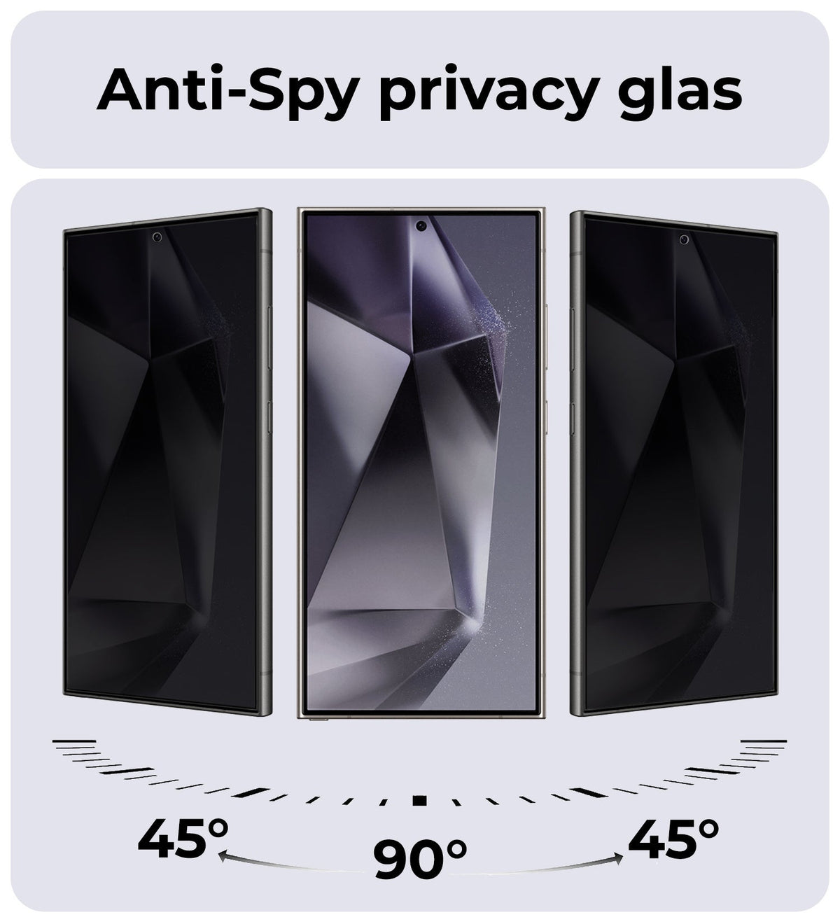 Privacy Screenprotector van Gehard Glas voor Samsung Galaxy S24 Ultra