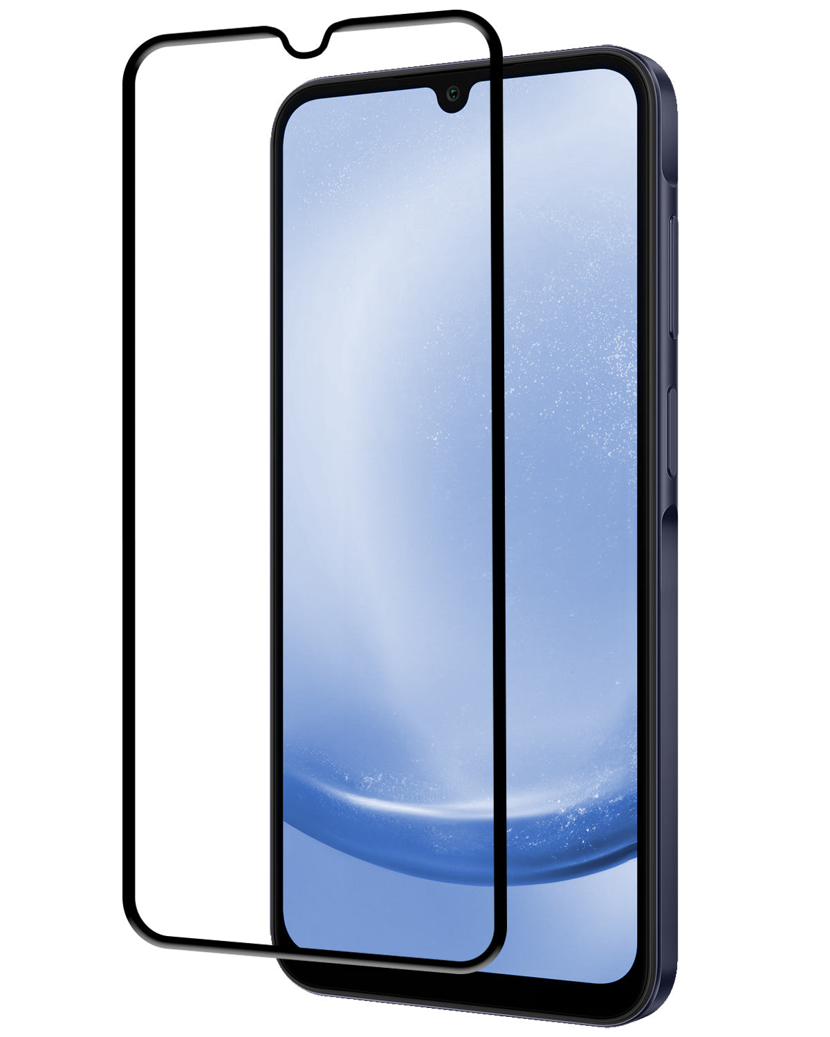 Screenprotector van gehard glas met zwarte randen voor Samsung A25