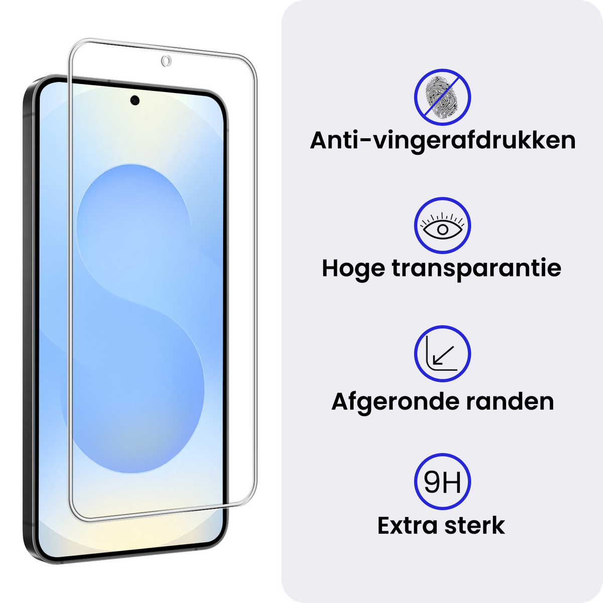 Gehard glazen screenprotector met anti-kraslaag voor Samsung Galaxy S25 FE