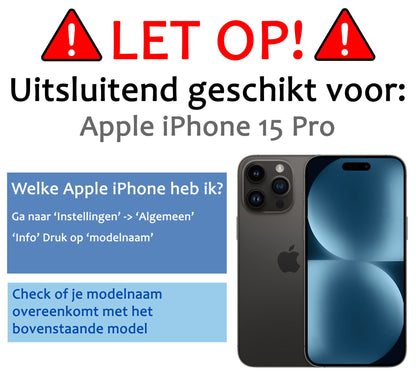 Gehard glazen camera screenprotector voor iPhone 15 Pro