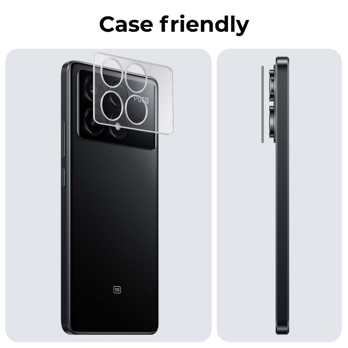 Camera screenprotector van gehard glas voor Xiaomi Poco X6 Pro 5G