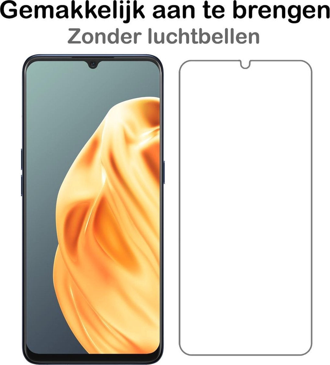 Gehard glazen screenprotector voor OPPO A91 met krasbescherming