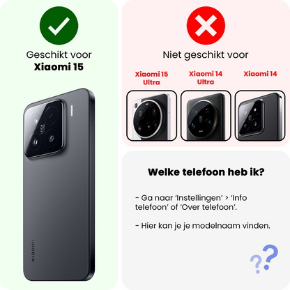 Gehard glazen screenprotector voor Xiaomi 15