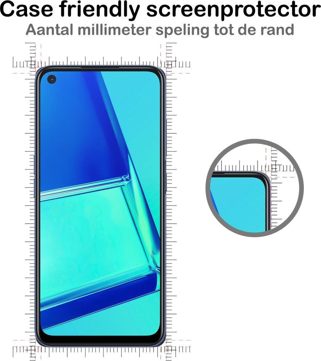Gehard glazen screenprotector voor OPPO A52