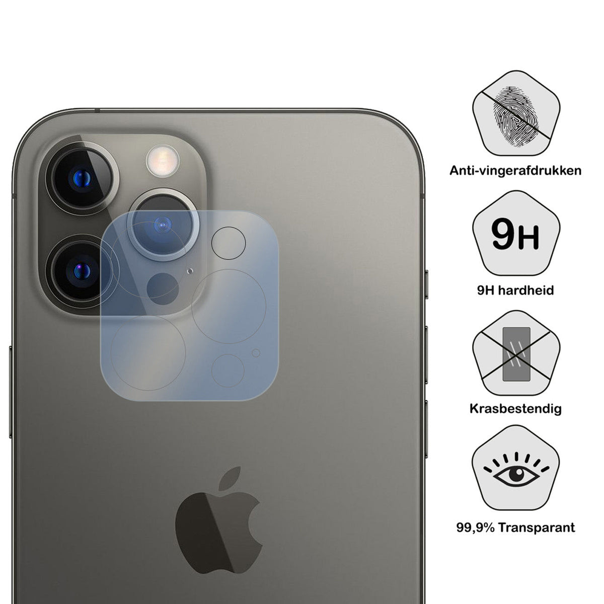 Camera screenprotector van gehard glas voor iPhone 15 Pro Max