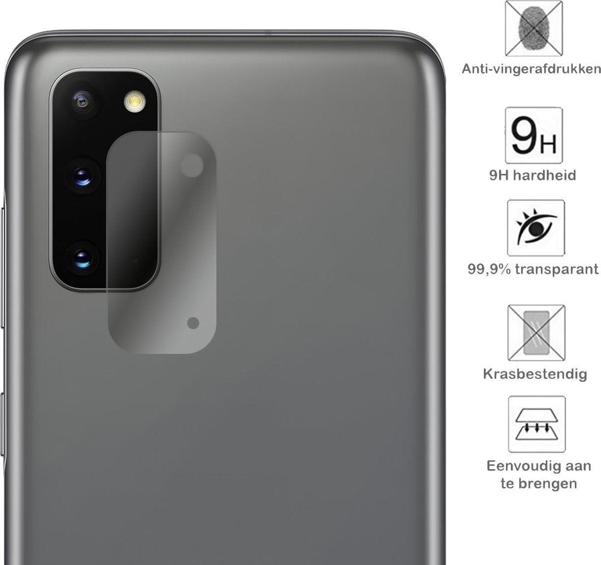 Gehard glazen camera protector voor Samsung S20