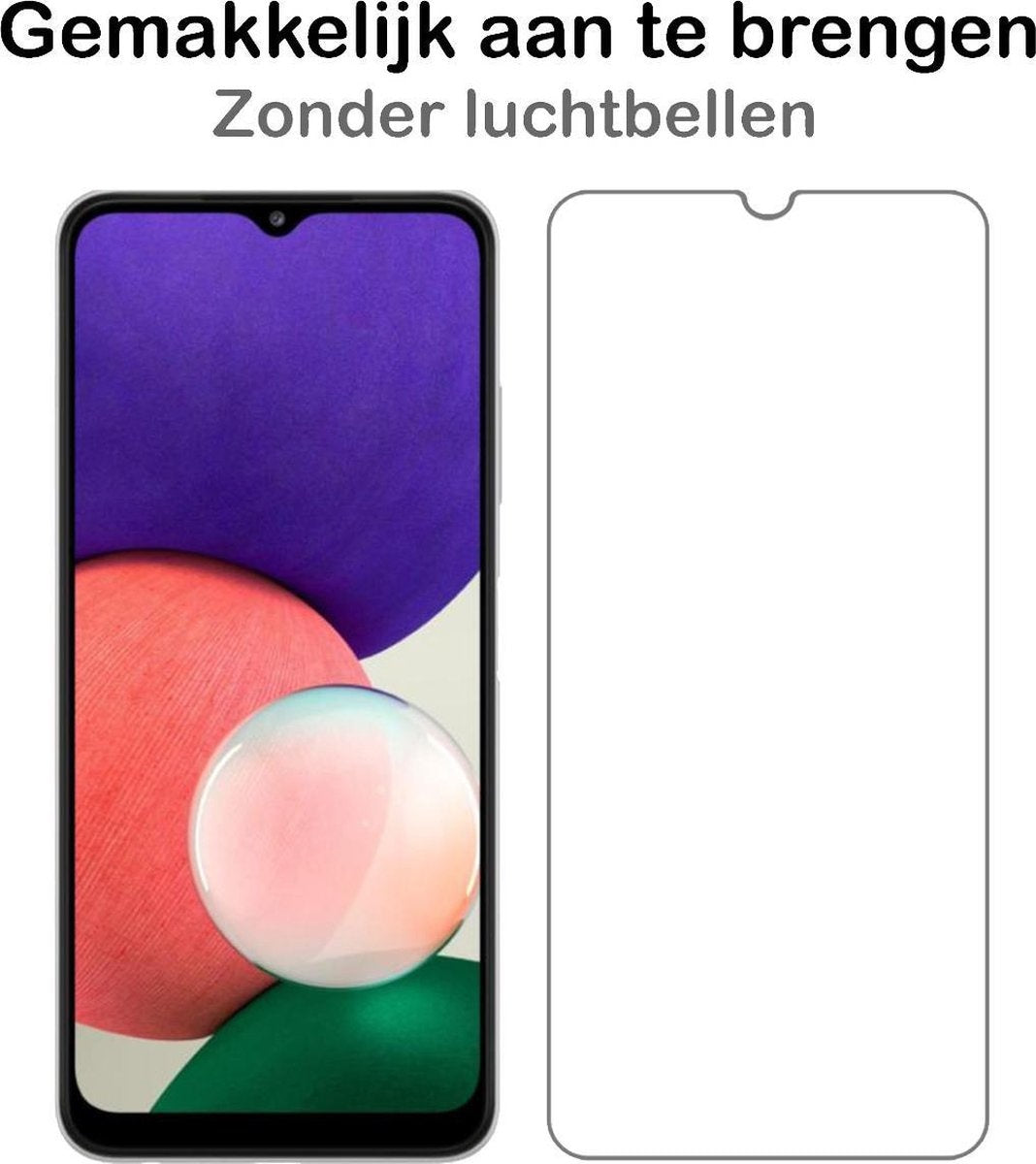 Screenprotector van gehard glas met antikraslaag