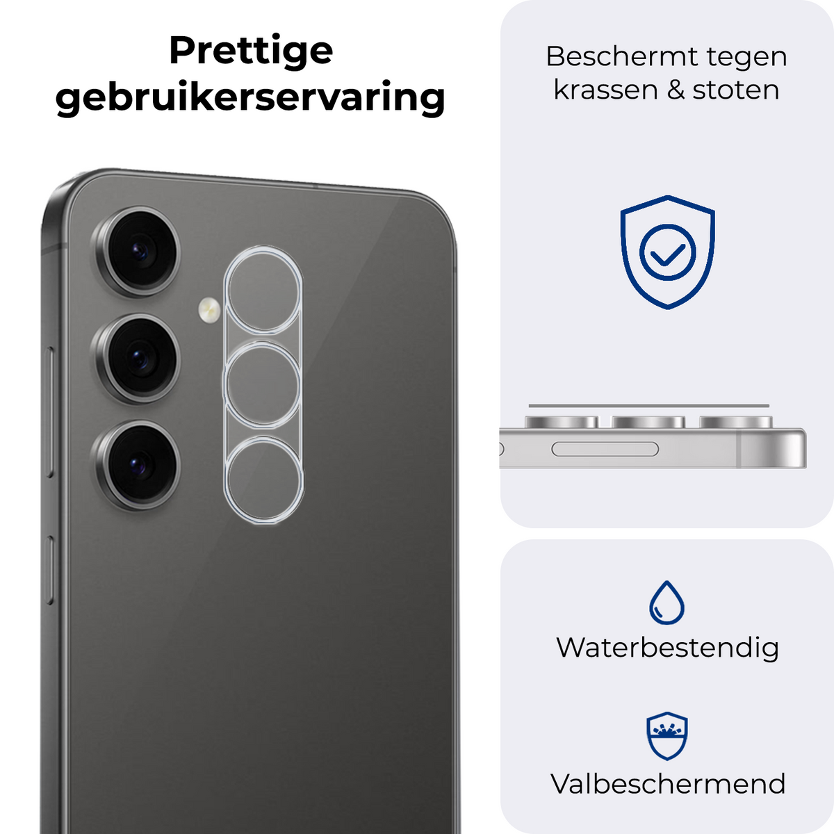 Camera Screenprotector van Gehard Glas Geschikt voor Samsung Galaxy S24 FE