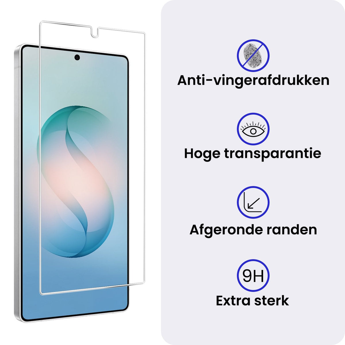 Gehard glazen screenprotector met antikraslaag