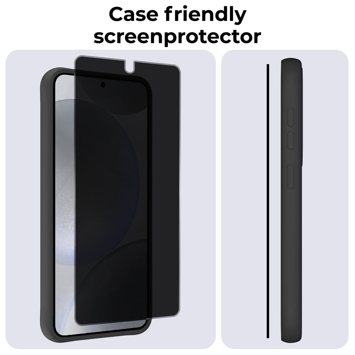 Screenprotector van gehard glas met privacyfilter voor Samsung S24 Plus