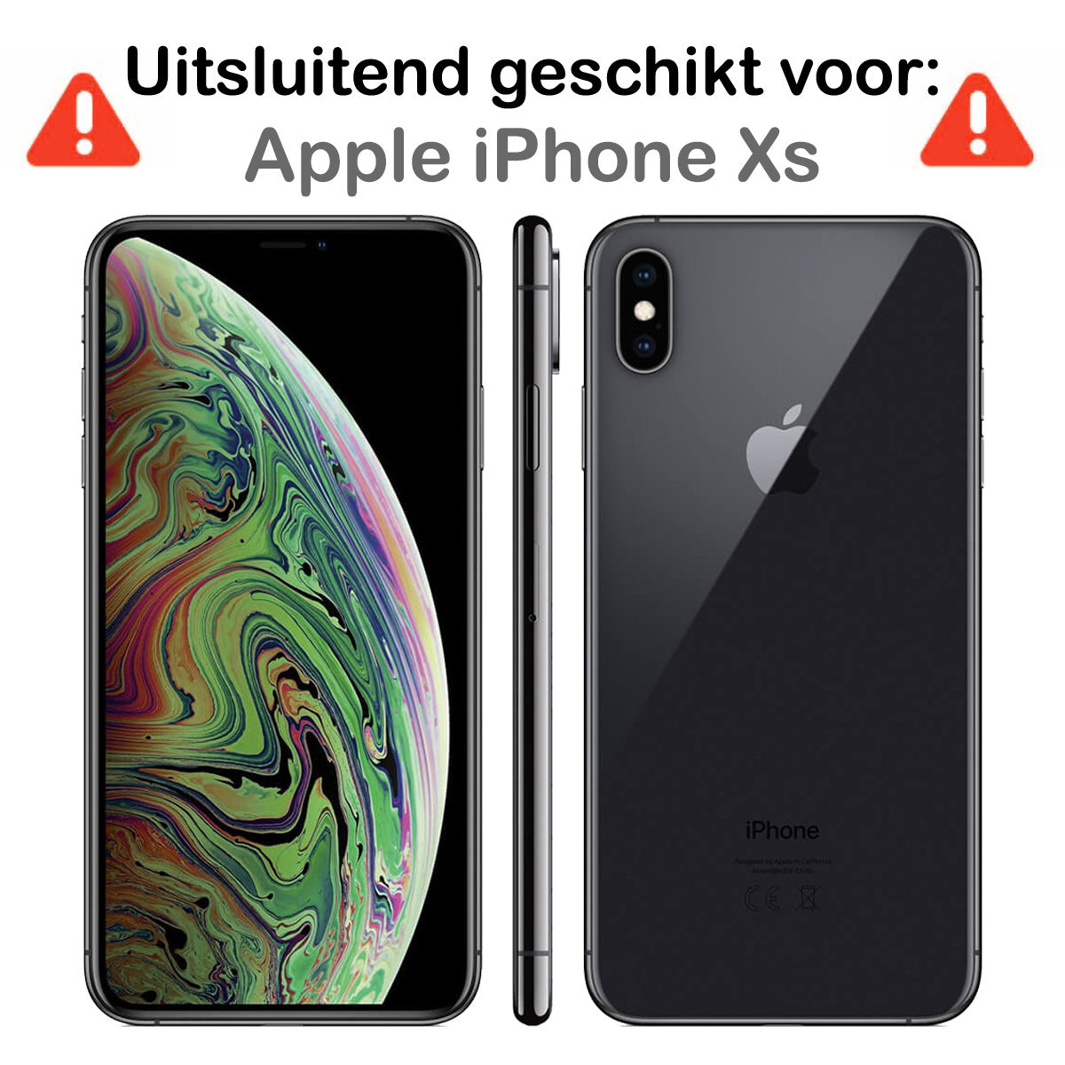 Screenprotector van gehard glas met volledige schermdekking voor iPhone Xs