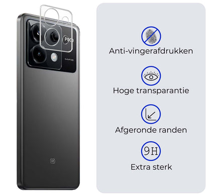 Gehard glazen camera screenprotector voor Xiaomi Poco X6
